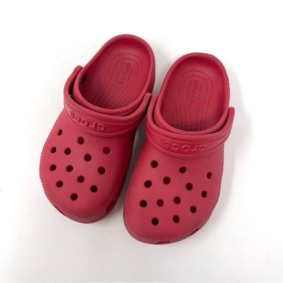 Crocs Classic Clog Red Size C 11 - Picture 2 of 4